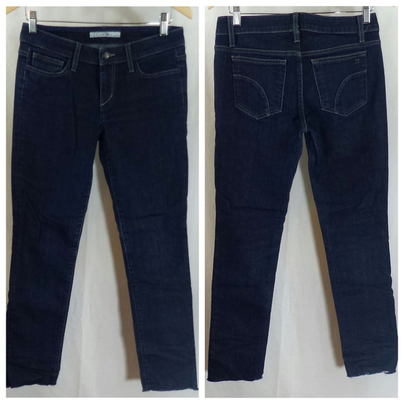 Joe's Jeans Denim - Joe's Cigarette Dark Tessa Frayed Jeans - Size 27